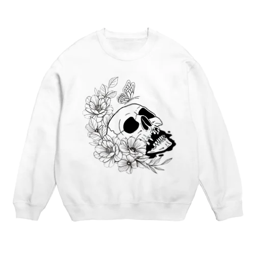 ドクロフラワー Crew Neck Sweatshirt