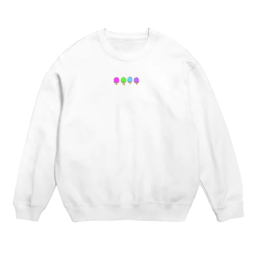 カラーラバー使いの Crew Neck Sweatshirt