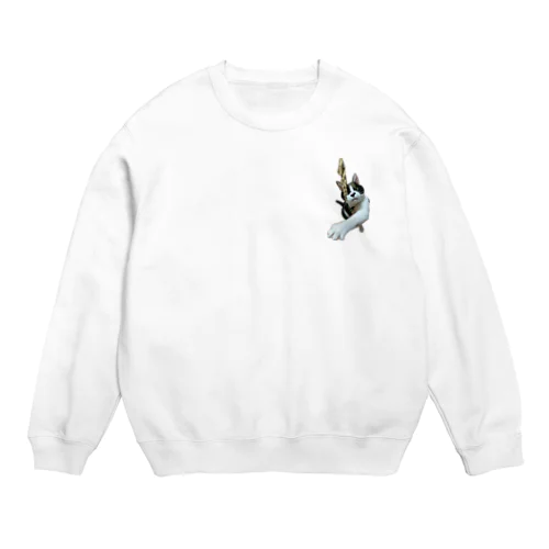 いなほパンチ猫 Crew Neck Sweatshirt