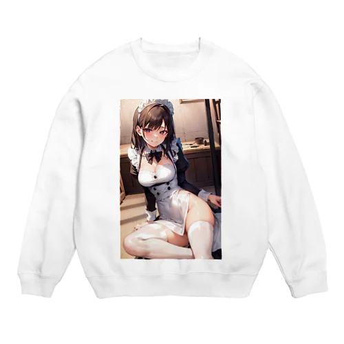 メイドのお姉さん Crew Neck Sweatshirt