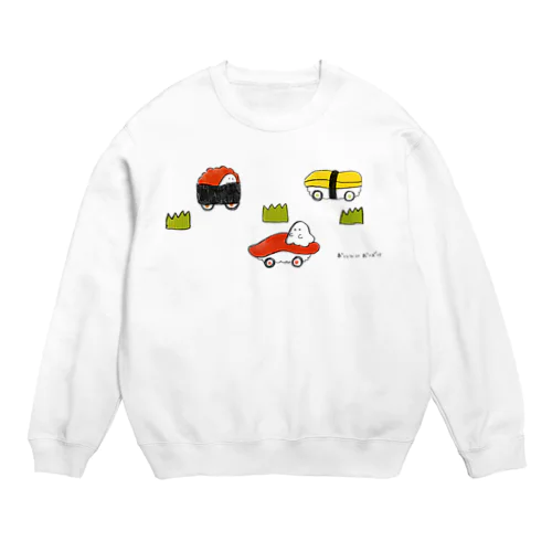 おいしいおばけ（すしカー） Crew Neck Sweatshirt