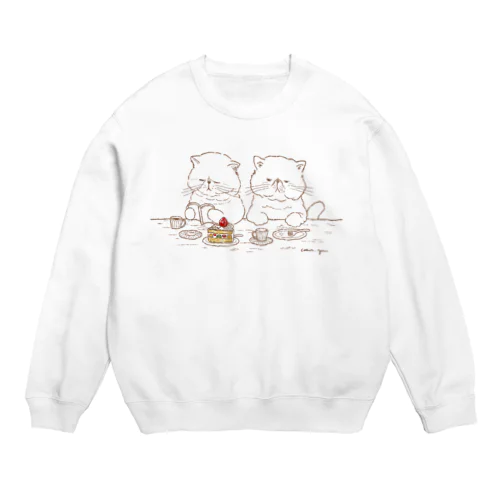 うたた寝はケーキを食べてから（new） Crew Neck Sweatshirt