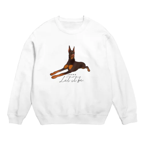 Shaka the Doberman  Crew Neck Sweatshirt