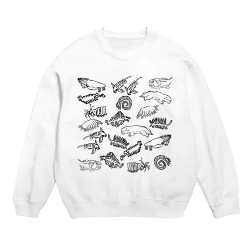 古生代のいきものたち Crew Neck Sweatshirt