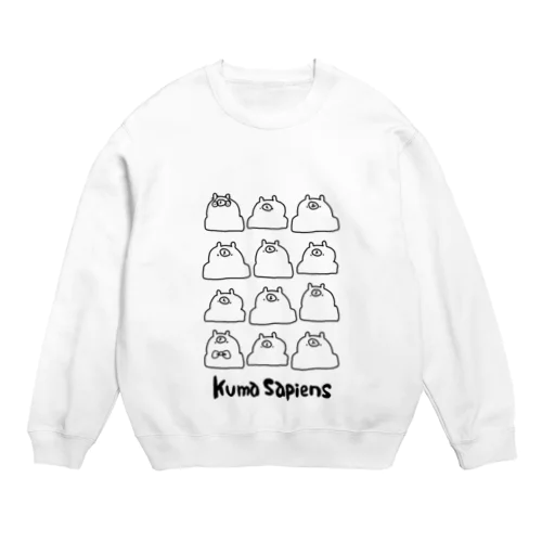 クマ・サピエンス Crew Neck Sweatshirt