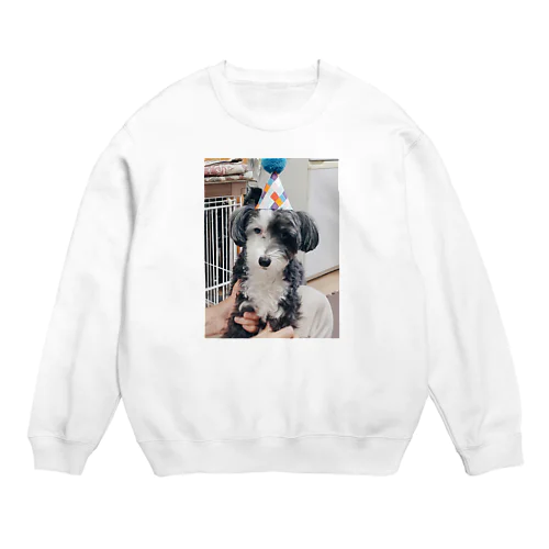 Birthdayなお犬 Crew Neck Sweatshirt