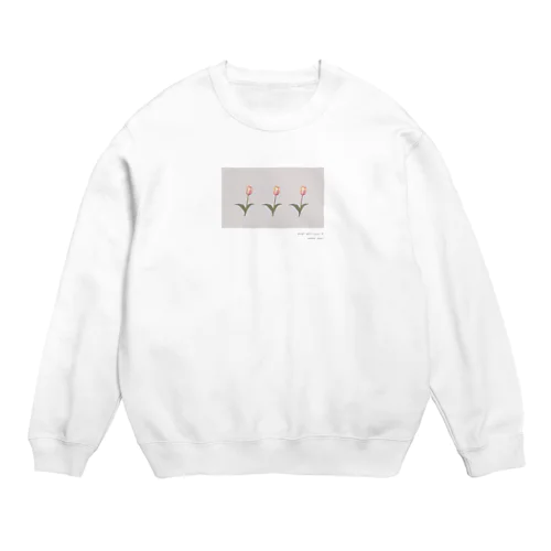 Sakura Milk Tea , Skura Momo three Tulip . Crew Neck Sweatshirt