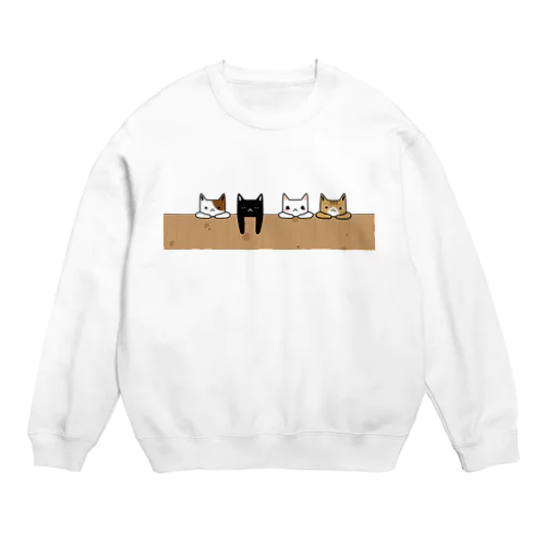 だれねこたち。 Crew Neck Sweatshirt