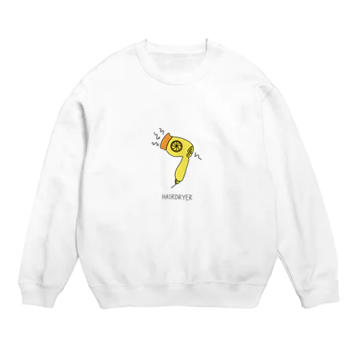 HAIR DRYER_透明 Crew Neck Sweatshirt