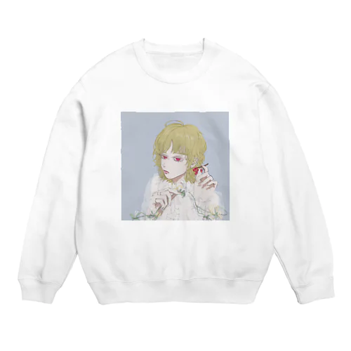 スイカズラ、スグリの実 Crew Neck Sweatshirt