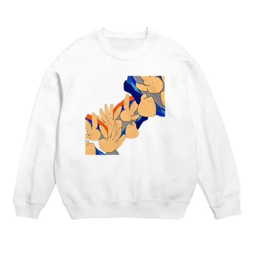 じゃんけん　rock paper scissors Crew Neck Sweatshirt