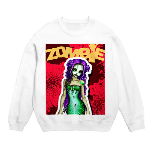 ゾンビの人魚姫 Crew Neck Sweatshirt