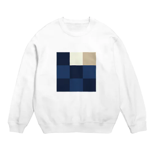 葛飾北斎 - 3×3 のドット絵 Crew Neck Sweatshirt