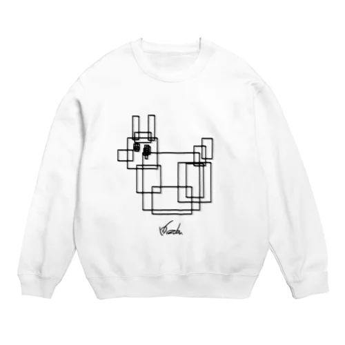 うさひるブロックの構成 Crew Neck Sweatshirt