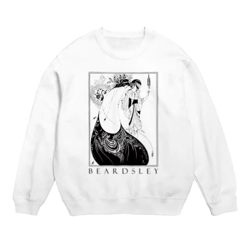 ビアズリー「孔雀のスカート」 Crew Neck Sweatshirt