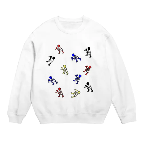 卓球めいいっぱい　卓球 Crew Neck Sweatshirt