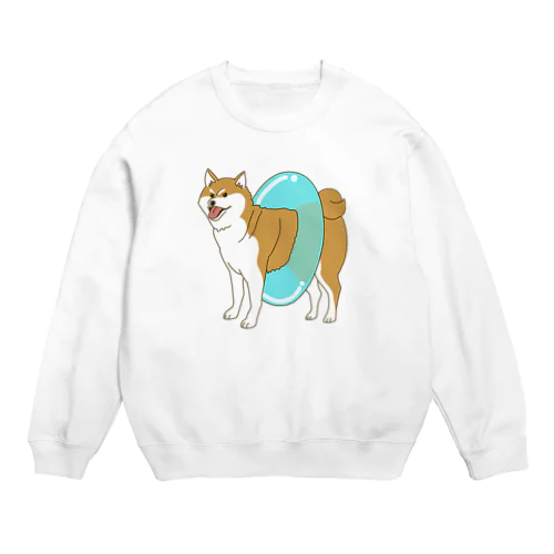 プールに行く気の柴犬 Crew Neck Sweatshirt