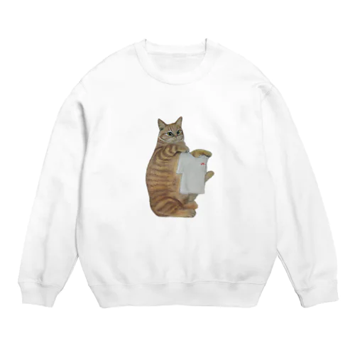 お洗濯にゃんこ Crew Neck Sweatshirt