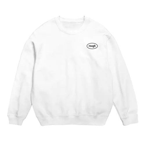 raugh_round_black Crew Neck Sweatshirt