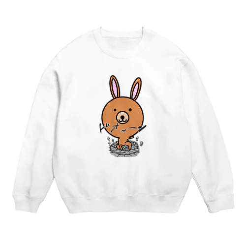 うさ熊ちゃん　ドオーンver Crew Neck Sweatshirt