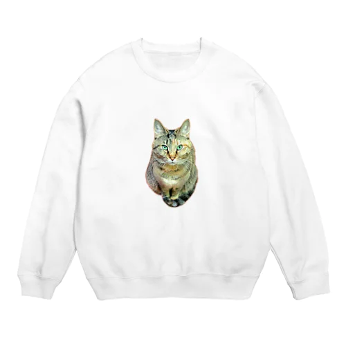 しっぽマフラーにゃん Crew Neck Sweatshirt