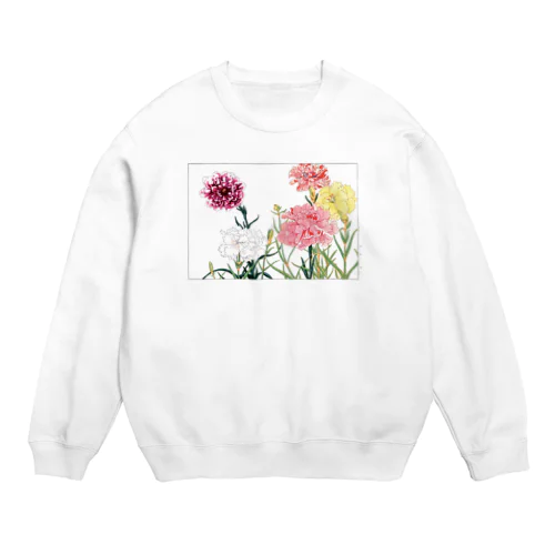 カーネーション（谷上廣南） Crew Neck Sweatshirt