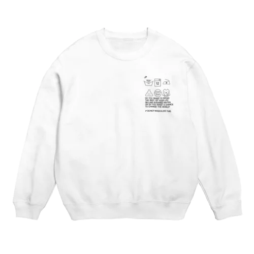 ✔︎WASHING  Crew Neck Sweatshirt