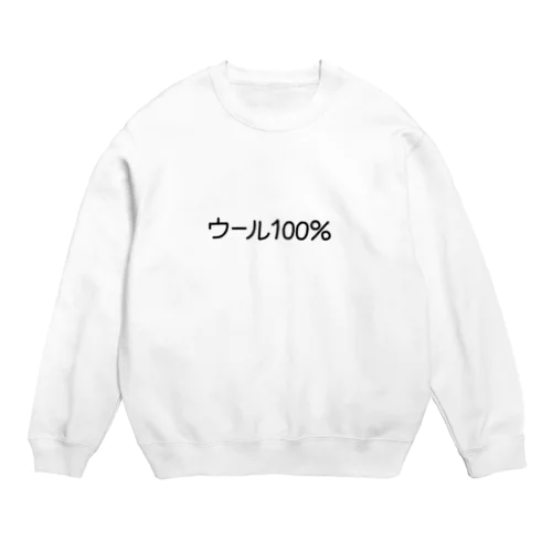 ウール100% Crew Neck Sweatshirt