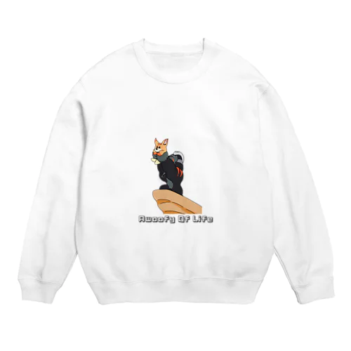 Awoofy Of Life Crew Neck Sweatshirt