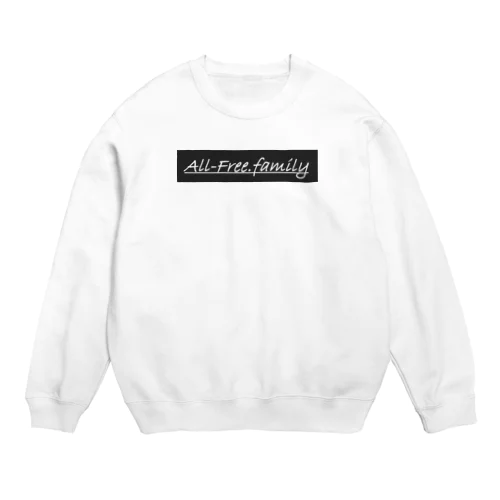 All-Free.family ロゴ Crew Neck Sweatshirt