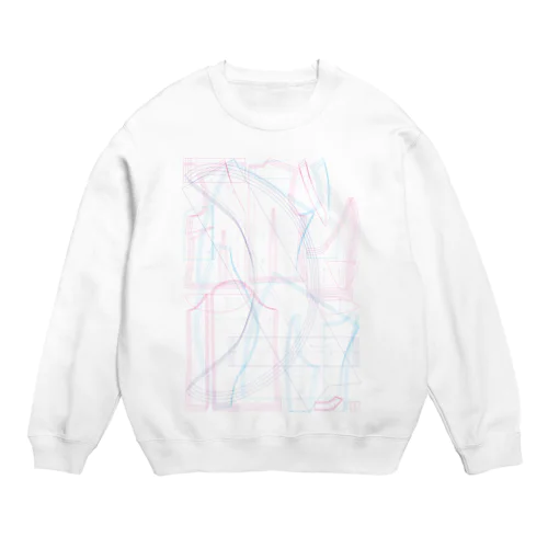 実物大型紙（３色） Crew Neck Sweatshirt