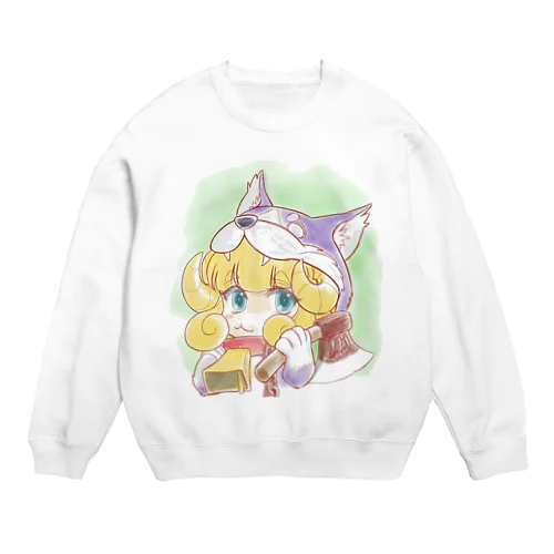 狼の皮を被った羊ちゃん Crew Neck Sweatshirt