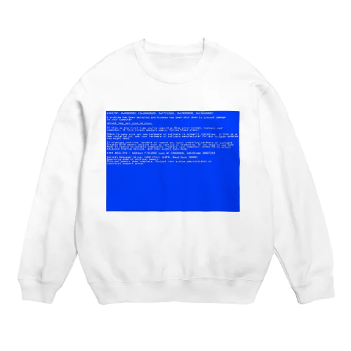 BSOD(Blue Screen of Death) Crew Neck Sweatshirt