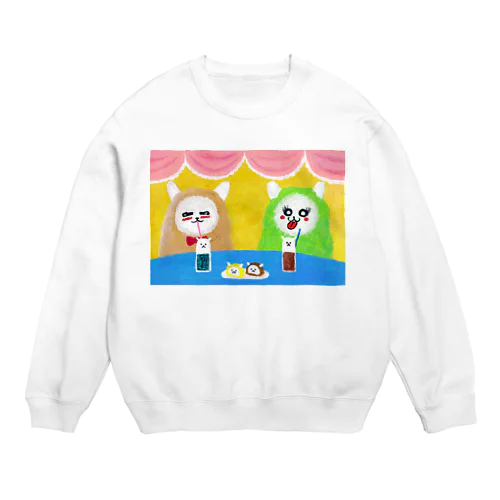 アルパカ×カフェ Crew Neck Sweatshirt