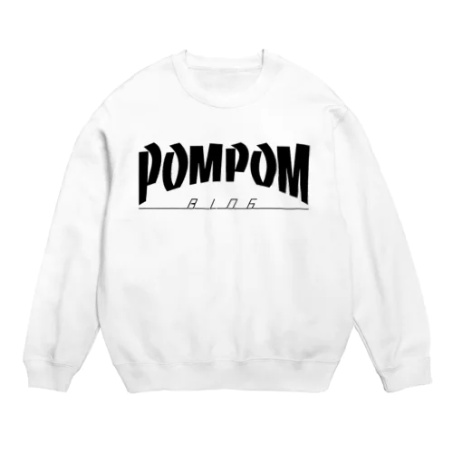 Thrasher Pom Pom Blog Logo（black） Crew Neck Sweatshirt