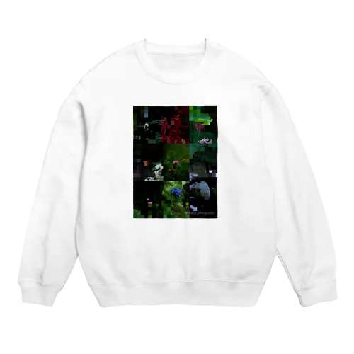 鮮やかFlowers Crew Neck Sweatshirt