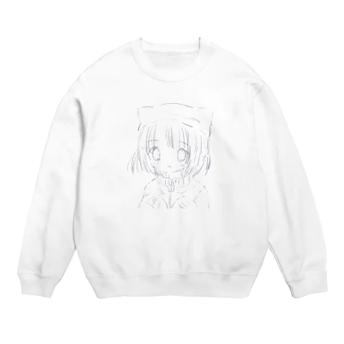 ふわねこ・しんどろ～む Crew Neck Sweatshirt