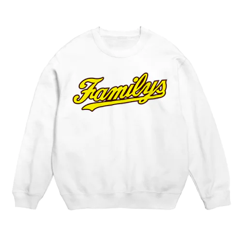 ファミリーズ（黄） Crew Neck Sweatshirt