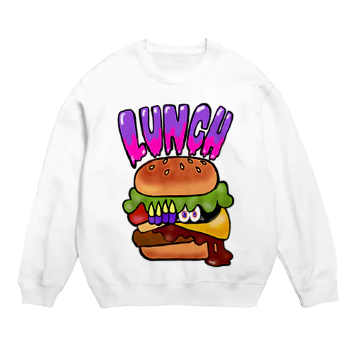 ランチ（チーズバーガー） Crew Neck Sweatshirt