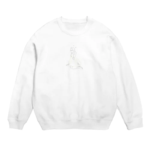 おしりペロン(ロゴなし) Crew Neck Sweatshirt