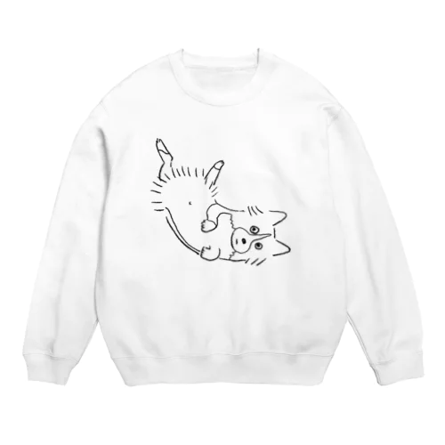 へそてんいぬ(線) Crew Neck Sweatshirt