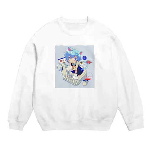 にゃおー💻 Crew Neck Sweatshirt