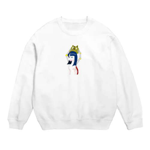 ポンコツメカ子 Crew Neck Sweatshirt