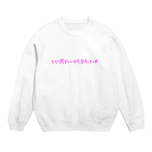 本当にコンサート当たってくれ Crew Neck Sweatshirt