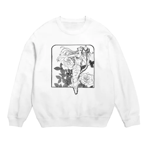 薔薇と女シリーズ１ Crew Neck Sweatshirt