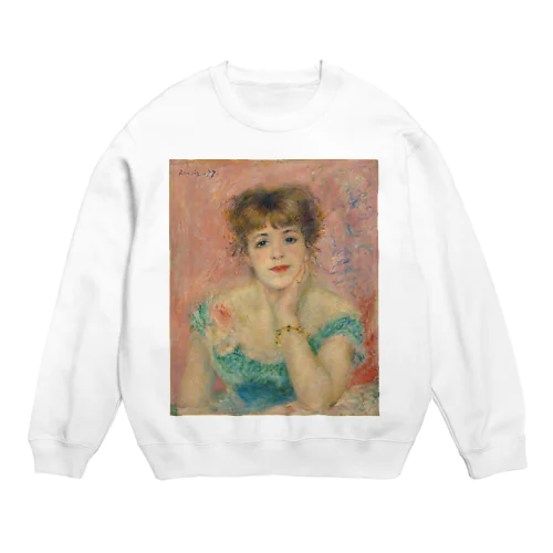 女優ジャンヌ・サマリーの肖像 / Portrait of the Actress Jeanne Samary Crew Neck Sweatshirt