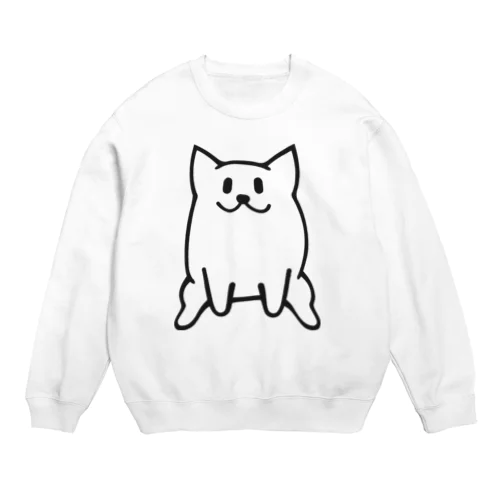 まるまるわんこ Crew Neck Sweatshirt