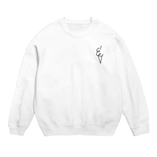 シンプルice（左胸） Crew Neck Sweatshirt