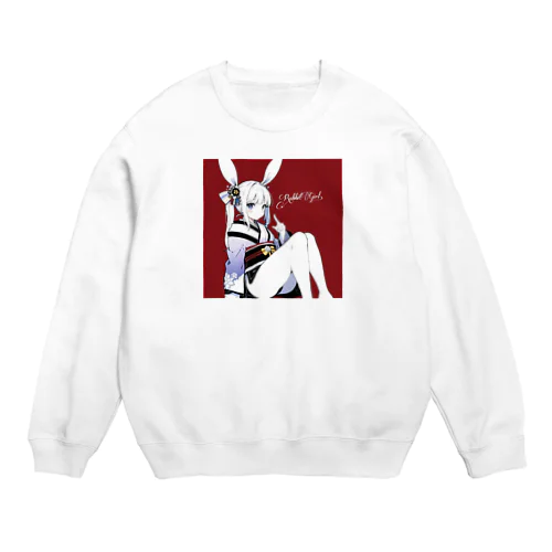 Rabbit Girl 【雪兎】 Crew Neck Sweatshirt