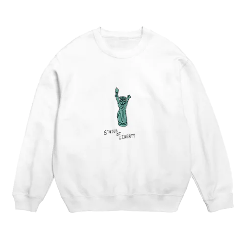 STATUE OF LIBERTY_透明 Crew Neck Sweatshirt